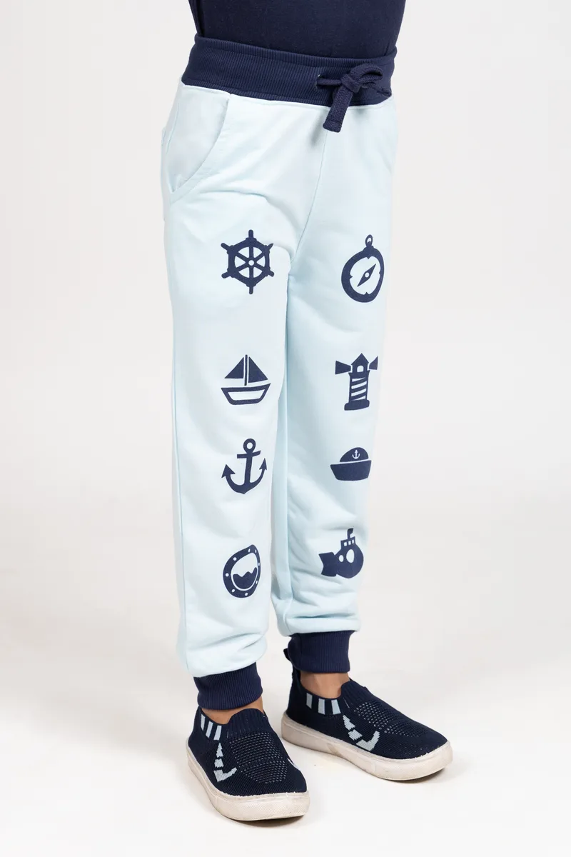 Sailor Jogger Pants on model side